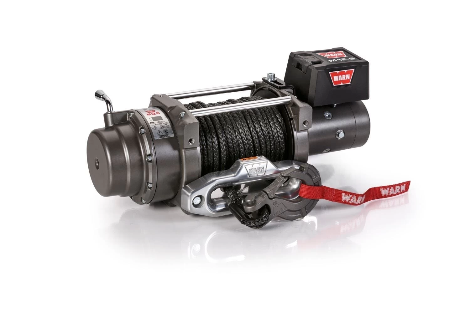 97720 - Warn M12-S Heavyweight 12.000 Lb Winch With 100' Of Synthetic Rope 2 97720 - Warn M12-S Heavyweight 12.000 Lb Winch With 100' Of Synthetic Rope - Image 2