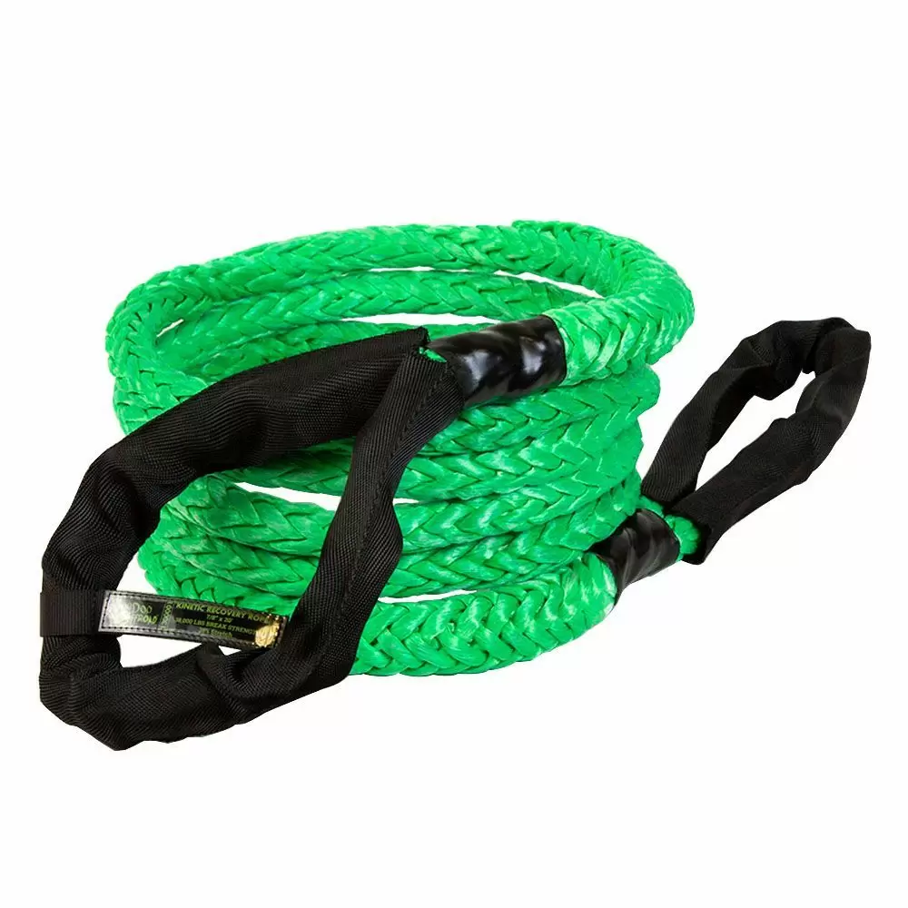 1300001A - VooDoo Offroad 7/8" X 20' Truck/Jeep Kinetic Recovery Rope Green With Rope Bag 1 1300001A - VooDoo Offroad 7/8" X 20' Truck/Jeep Kinetic Recovery Rope Green With Rope Bag