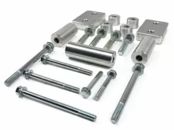 55916 - Tuff Country Front Skid Plate Drop Kit For 2007-2021 Toyota Tundra 4x4 (with TRD Pro Skid Plate)