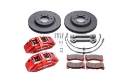 TOY419RED - Powerbrake Stage-1 Big Brake Kit /Red (16-21 Tundra, 16-21 Sequoia)