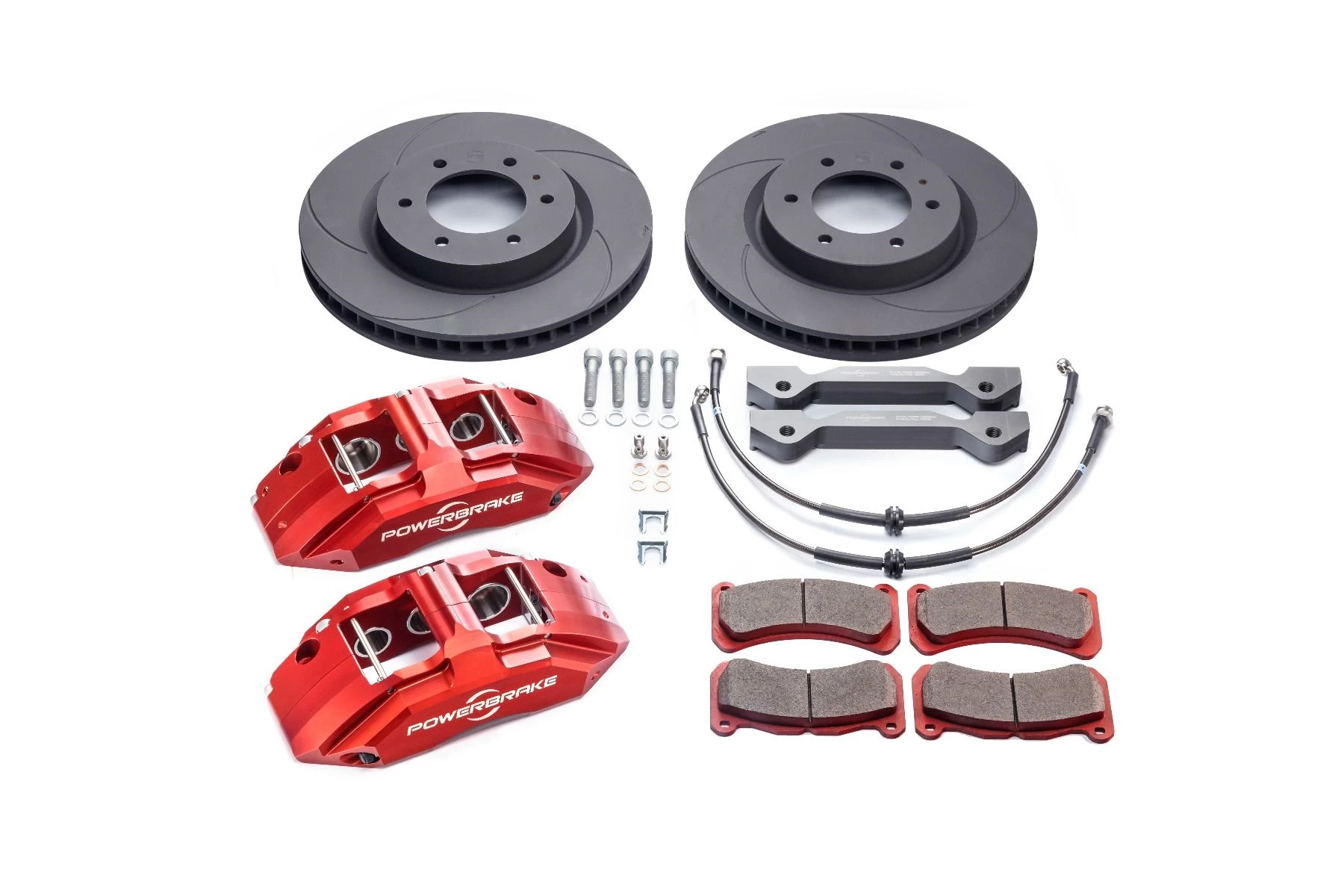 TOY414RED - Powerbrake Stage-1 Big Brake Kit / Red (00-06 Tundra, 00-07 Sequoia) 1 TOY414RED - Powerbrake Stage-1 Big Brake Kit / Red (00-06 Tundra, 00-07 Sequoia)