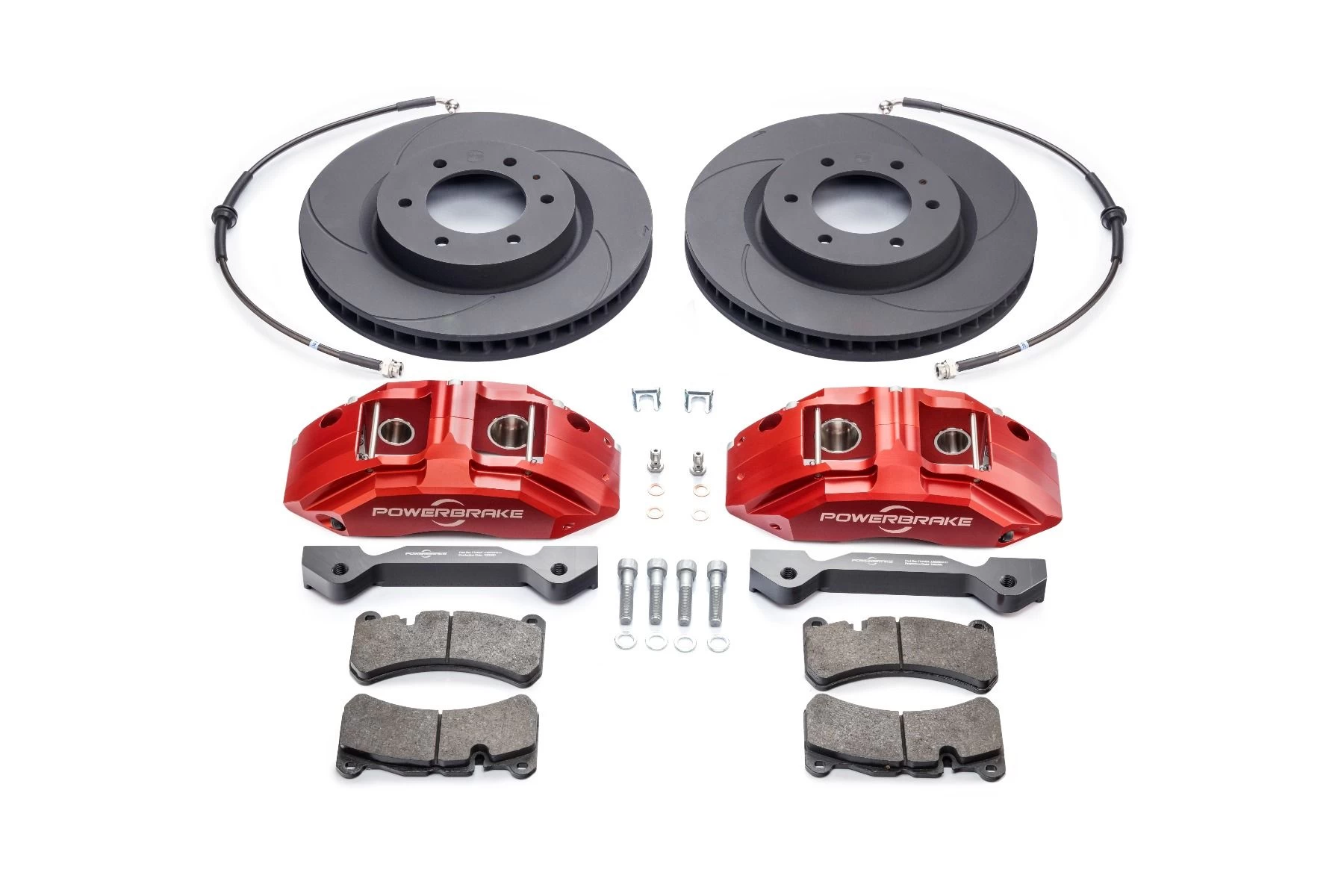 TOY414RED - Powerbrake Stage-1 Big Brake Kit / Red (00-06 Tundra, 00-07 Sequoia) 2 TOY414RED - Powerbrake Stage-1 Big Brake Kit / Red (00-06 Tundra, 00-07 Sequoia) - Image 2