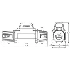 1712200 - Superwinch SX12 12000 LBS 12V DC 3/8in X 85ft Wire Rope - Graphite Winch -AutoMods Hub e8a443a15f8b40ba507875e5cd133138