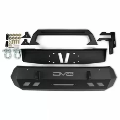 DV8 Offroad FBTT1-05 Winch Center Mount Front Bumper For Toyota Tacoma 2016-2022 -AutoMods Hub fbtt1 05 4 jpg