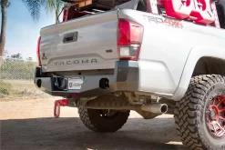56221 - Icon Tacoma Impact Series Rear Bumper -AutoMods Hub impact tacoma armor install 03 web large jpg