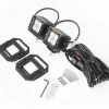 KU09142BK - Scorpion Flood Beam LED Lights With Surface & Flush Mount Kit - Pair
