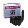K6CES-12150BGR - Gorilla 6 Lug Kit - 12mm X 1.5 ET Style Black Spline Lug Nut Kit