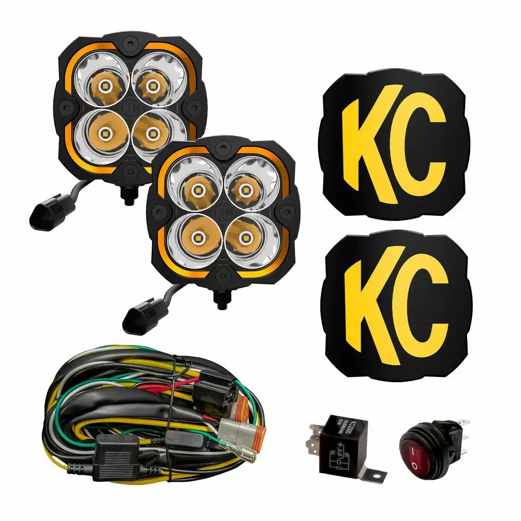 286 - KC HiLites Flex Era 4 - 2 Light System - 80W Spot Beam 1 286 - KC HiLites Flex Era 4 - 2 Light System - 80W Spot Beam