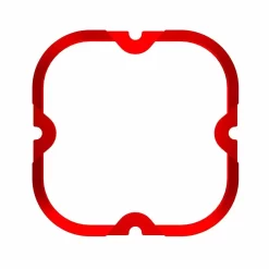 30571 - KC HiLites Flex Era 4 - 1-Bezel Ring - ED Coated Red