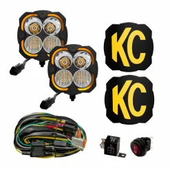 287 - KC HiLites Flex Era 4 - 2 Light System - 80W Combo Beam