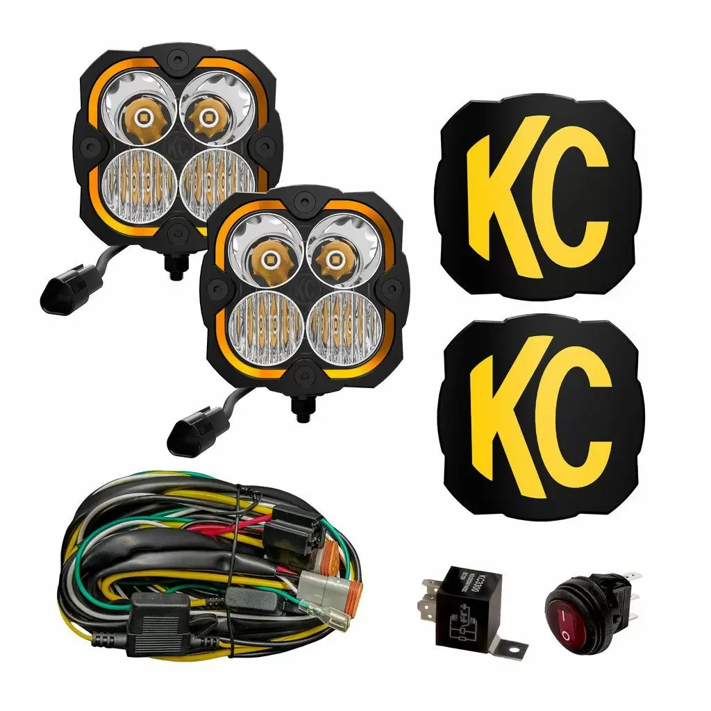 287 - KC HiLites Flex Era 4 - 2 Light System - 80W Combo Beam 1 287 - KC HiLites Flex Era 4 - 2 Light System - 80W Combo Beam