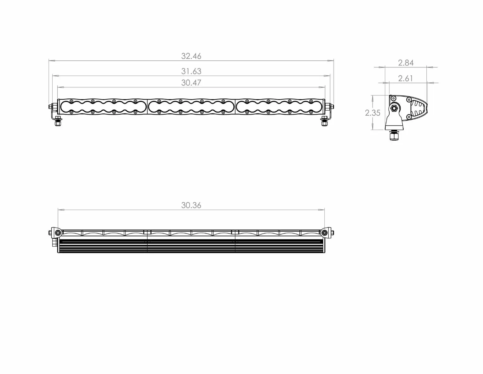 703013 - Baja Designs S8, 30" Driving/Combo LED Light Bar - Amber 2 703013 - Baja Designs S8, 30" Driving/Combo LED Light Bar - Amber - Image 2