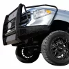 Fab Fours TT07-K1860-1 Black Steel Front Bumper With Full Grille Guard For Toyota Tundra 2007-2013