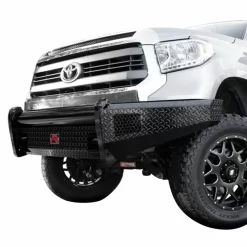 Fab Fours TT07-K1861-1 Black Steel Front Bumper For Toyota Tundra 2007-2013 -AutoMods Hub tt07 k1861 1 1 jpg