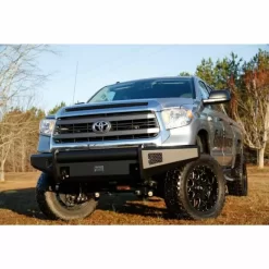Fab Fours TT07-R1861-1 Black Steel Elite Smooth Front Bumper For Toyota Tundra 2007-2013 -AutoMods Hub tt07 r1861 1 2 jpg