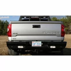 Fab Fours TT07-T1550-1 Black Steel Rear Bumper For Toyota Tundra 2007-2013 -AutoMods Hub tt07 t1550 1 2 jpg